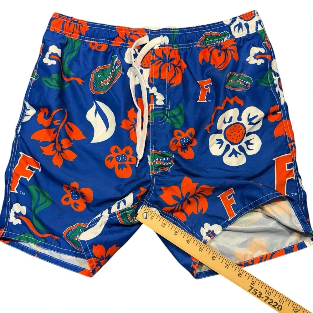 Wes & Willy University Of Florida Gators Floral Swim Trunks